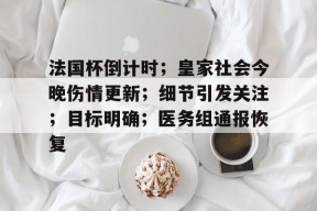 crown sports-法国杯倒计时；皇家社会今晚伤情更新；细节引发关注；目标明确；医务组通报恢复的简单介绍-crown sports